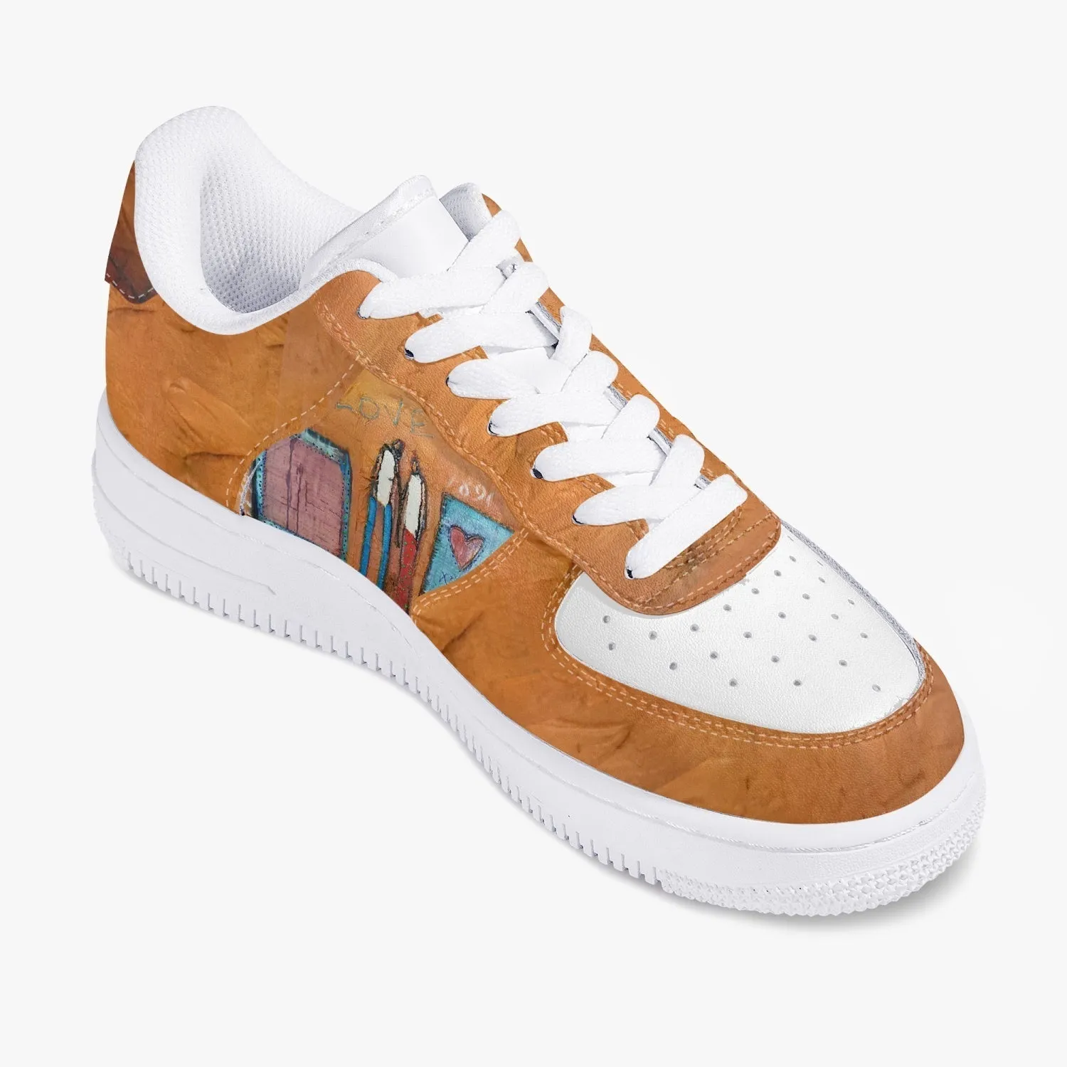 Valentines New Low-Top Leather Sports Sneakers