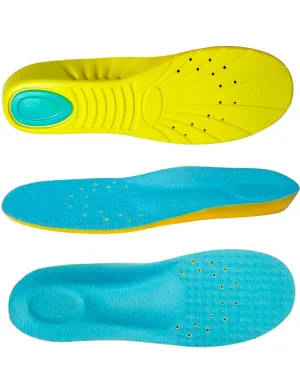 VoMii PU Memory Foam Insoles | Plantar Fasciitis Arch Support |  Comfortable Breathable Sports Shoe Inserts