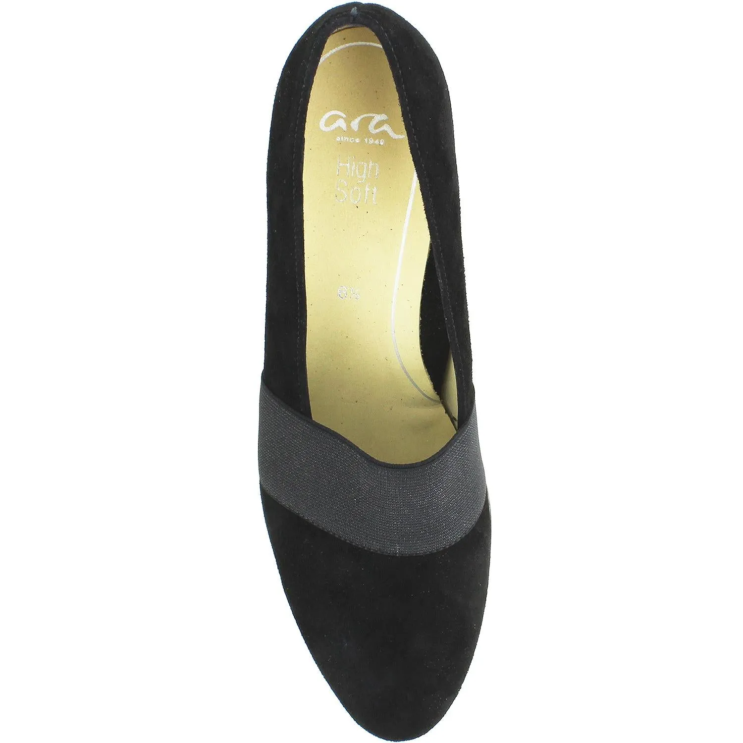 Women's Ara Shoes Odette Black Galaxy Suede