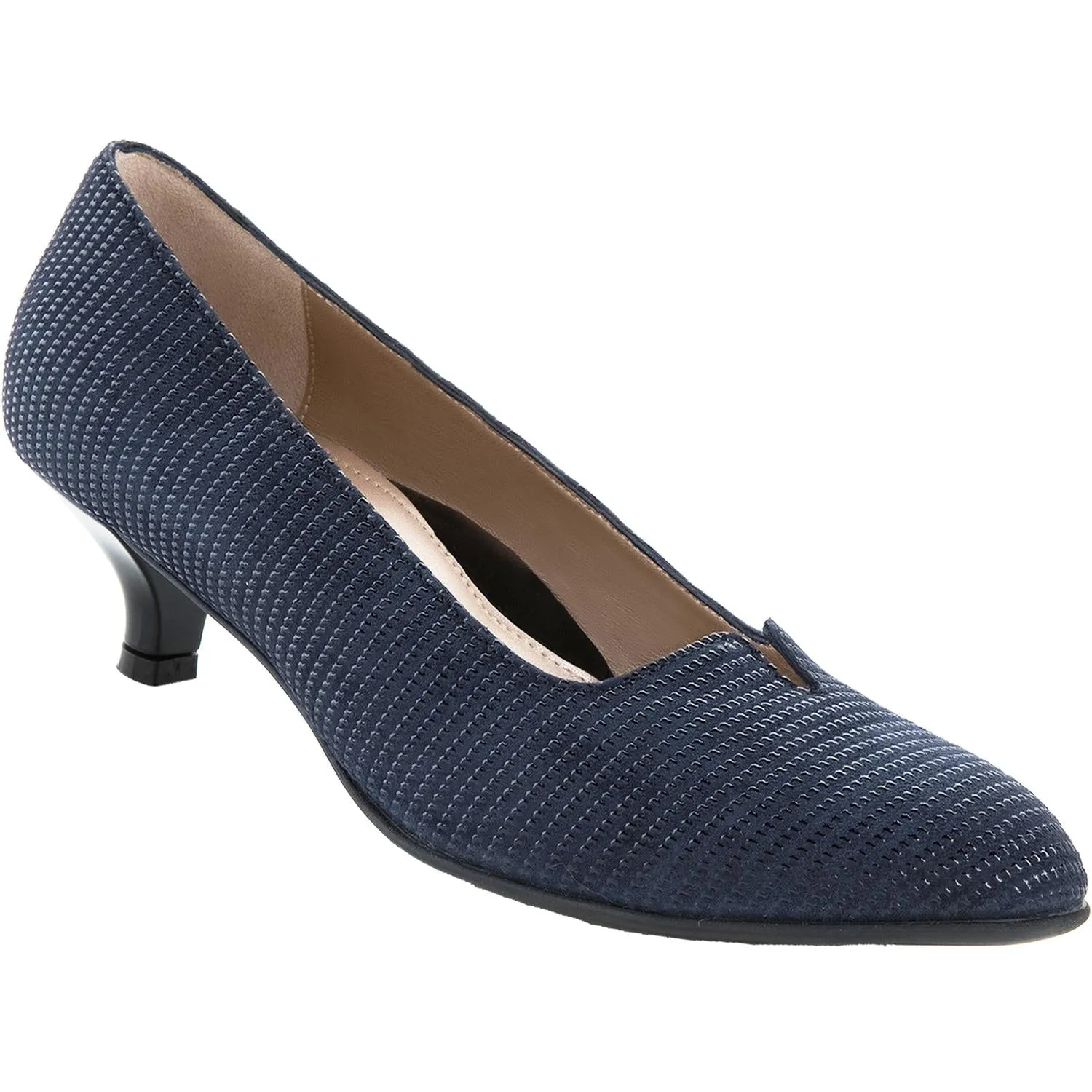 Women's BeautiFeel Mystique Navy Linear 3D Print Suede