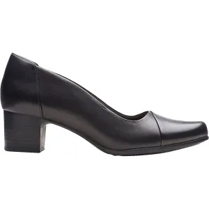 Women's Clarks Un Damson Step Black Leather