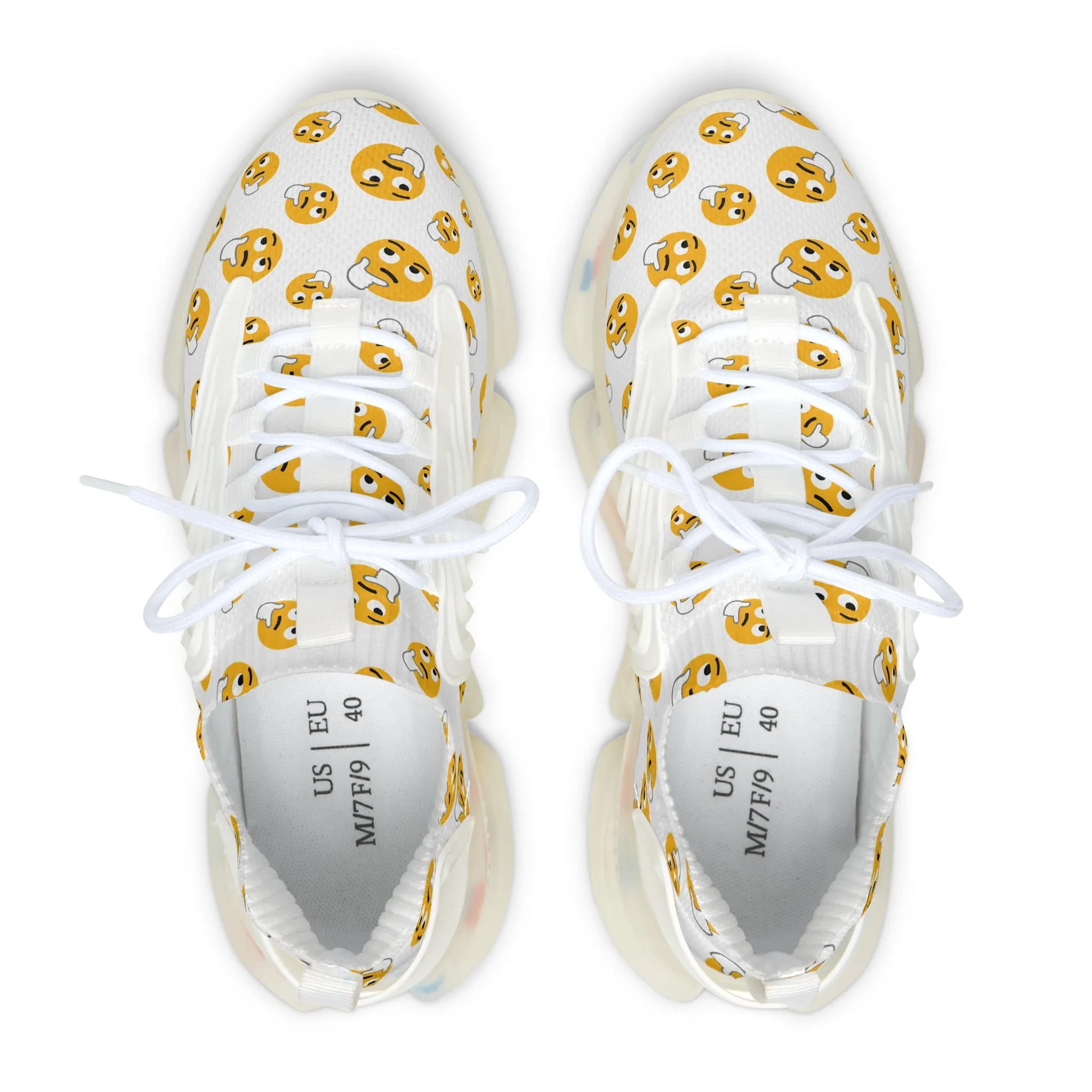 Women's Emoji Mesh Sneakers