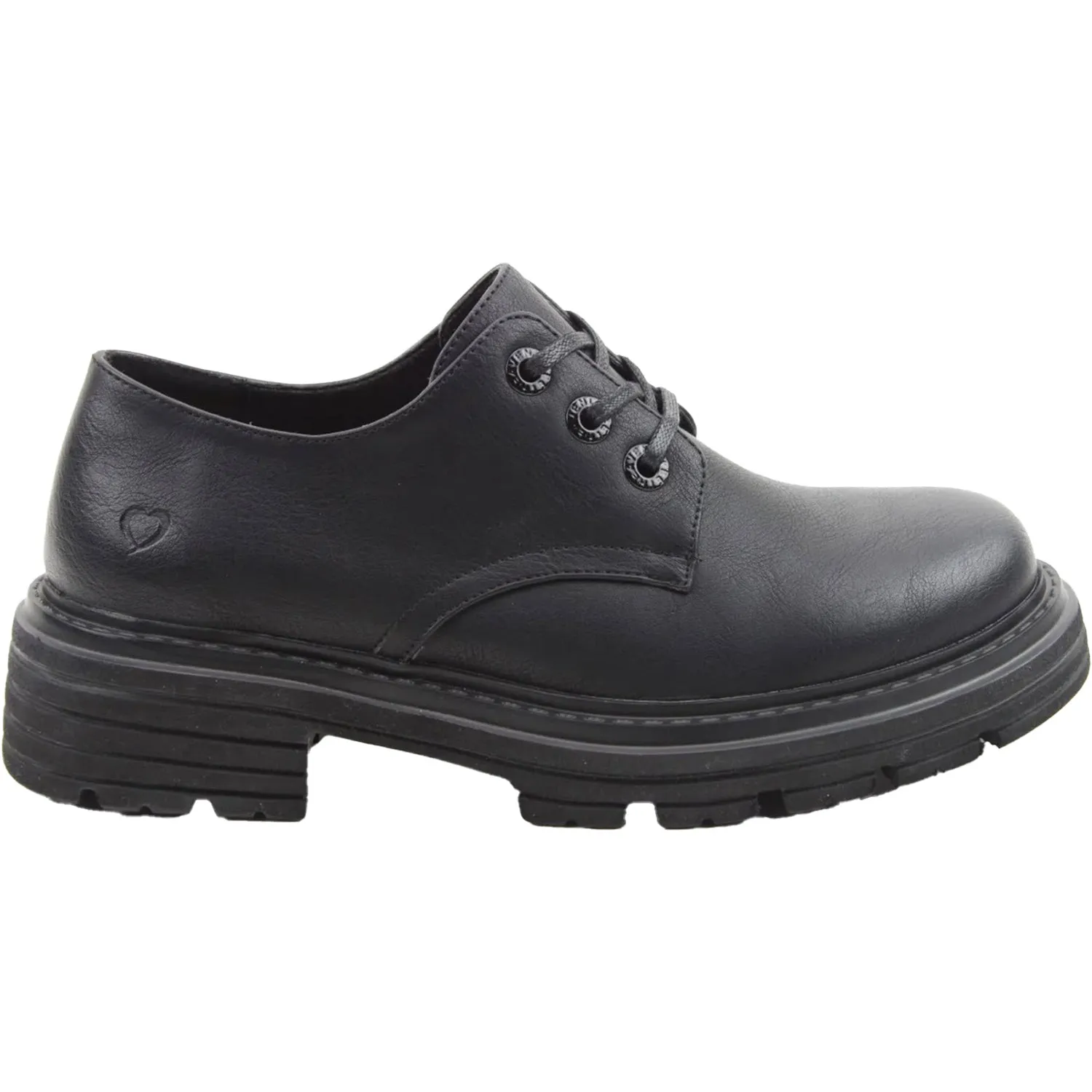 Women's Heavenly Feet Gisella Oxford Black Vegan Leather