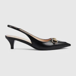 Women's Horsebit slingback leather pump