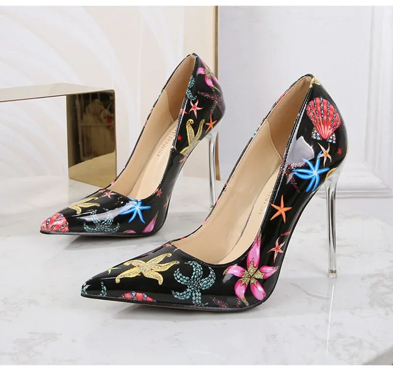 xiangtuibao Super High Heels Women Party Shoes Fashion Women Pumps Heeled Shoes Pointed toe Ladies Wedding Shoes Thin Heel 11cm A4211