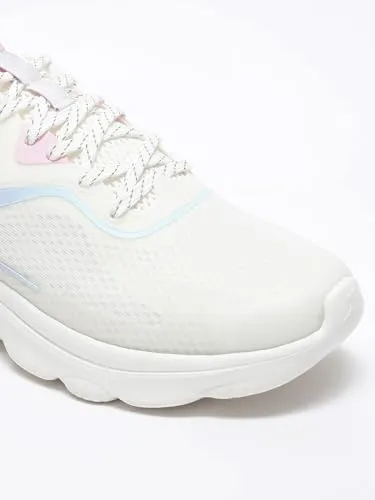 XTEP Canvas White,Ice Peach Running Shoes for Women Euro- 40