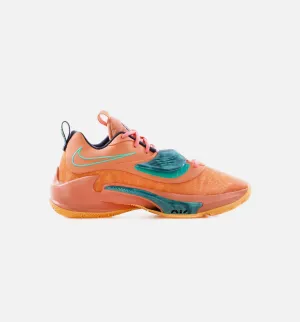 Zoom Freak 3 Mens Basketball Shoe - Crimson Bliss/Dynamic Turquoise/Melon Tint/Thunder Blue - Free Shipping